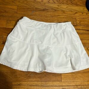 White Tennis Skirt size Large